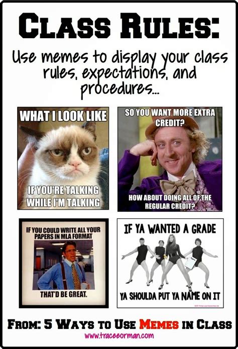 funny classroom rules memes